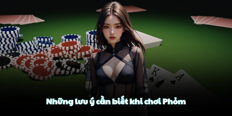Những lưu ý cần biết khi chơi Phỏm